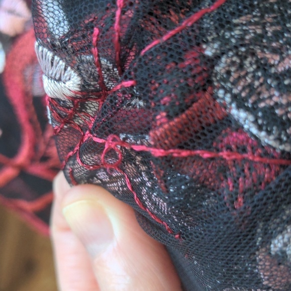 LULUS Work The Bloom Embroidered Maxi Dress xs - Picture 7 of 7